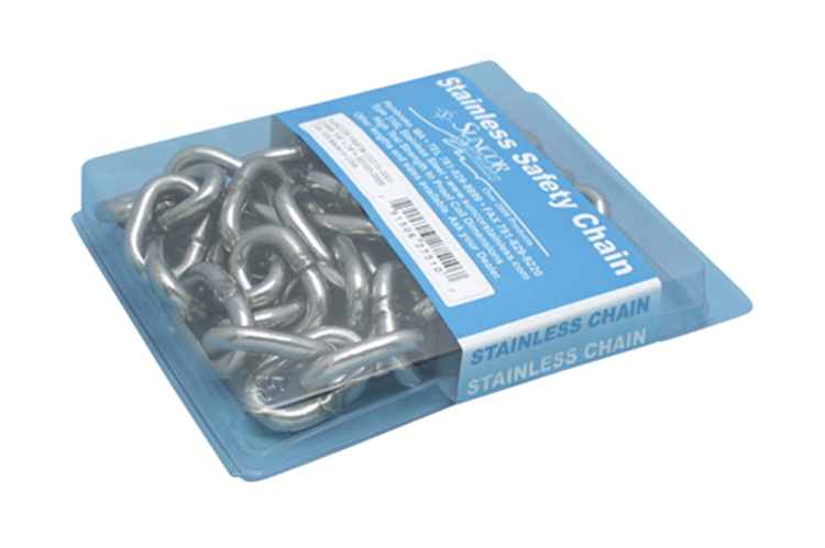 Stainless Steel Trailer Safety Chain Pack, C0275-0